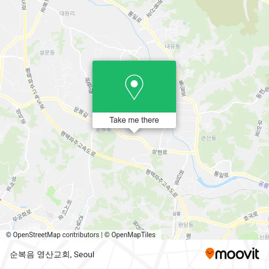 순복음 영산교회 map