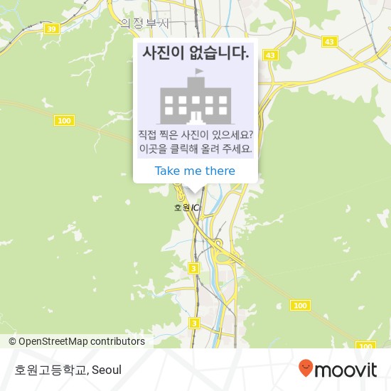 호원고등학교 map