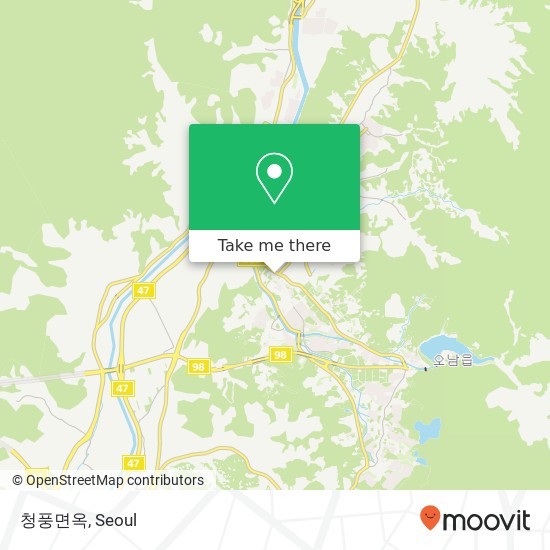 청풍면옥 map