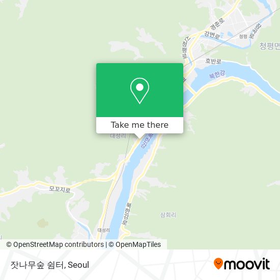 잣나무숲 쉼터 map