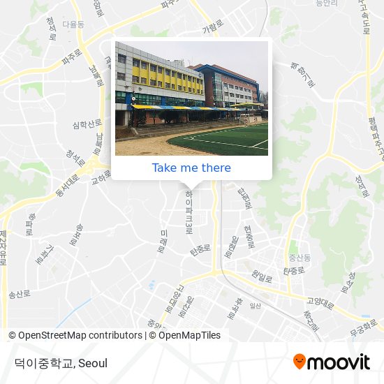 덕이중학교 map