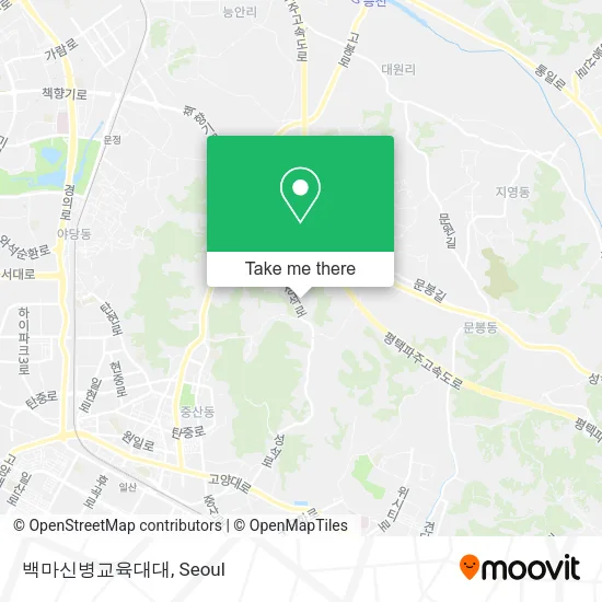 백마신병교육대대 map