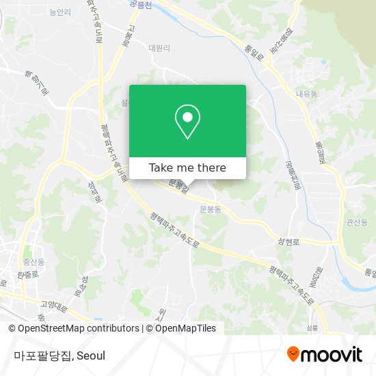 마포팔당집 map