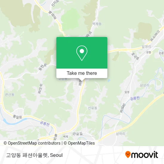 고양동 패션아울렛 map