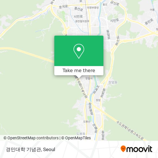 경민대학 기념관 map