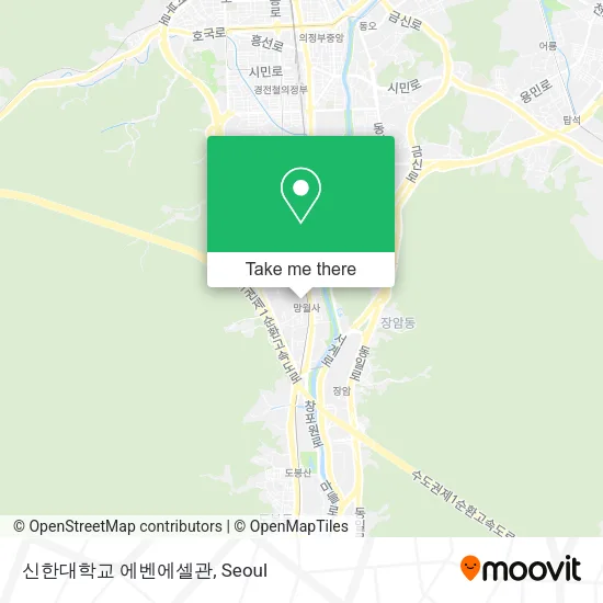 신한대학교 에벤에셀관 map