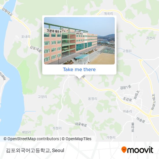 김포외국어고등학교 map