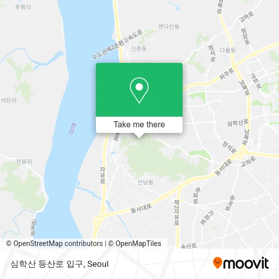 심학산 등산로 입구 map