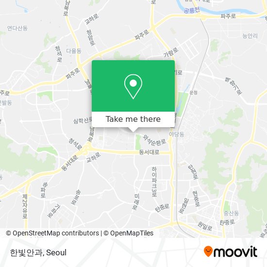 한빛안과 map