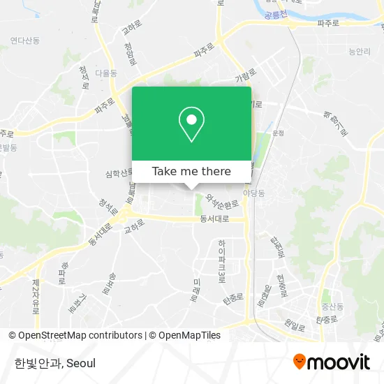 한빛안과 map