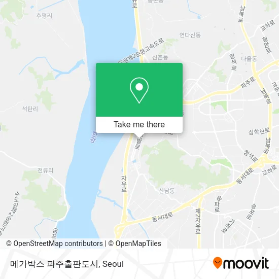 메가박스 파주출판도시 map