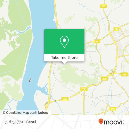 심학산장어 map