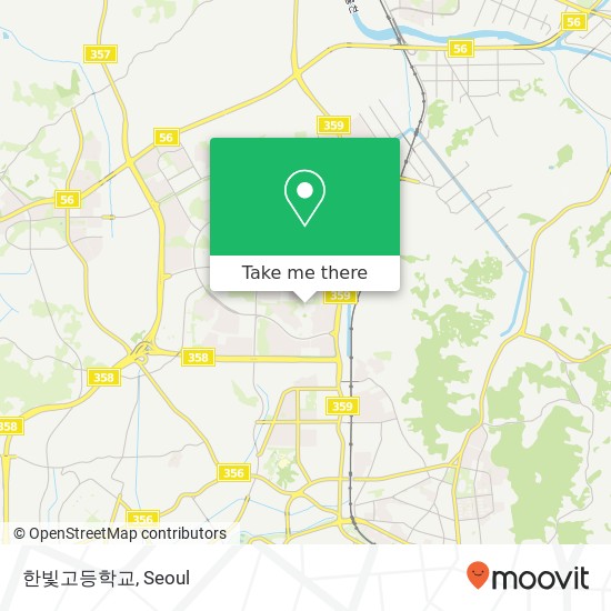 한빛고등학교 map