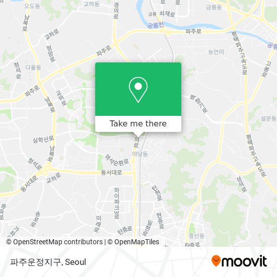 파주운정지구 map