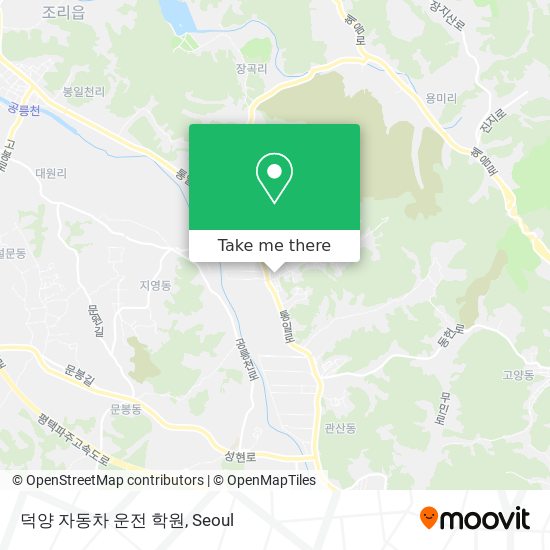 덕양 자동차 운전 학원 map