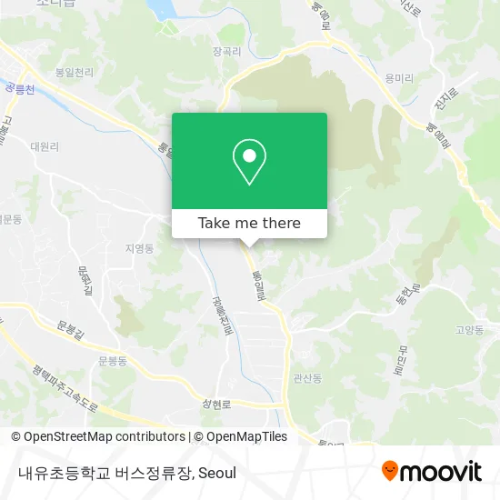 내유초등학교 버스정류장 map