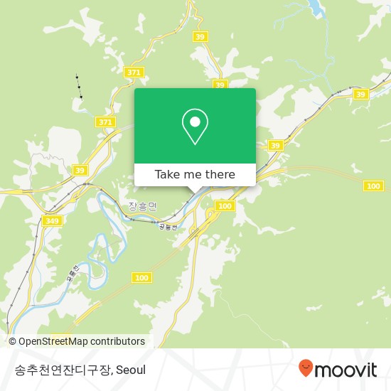 송추천연잔디구장 map