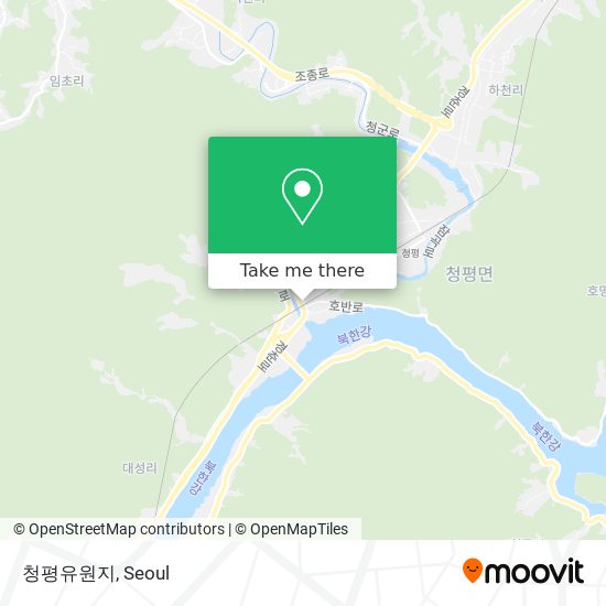 청평유원지 map