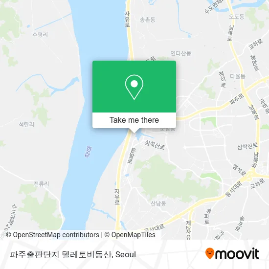 파주출판단지 텔레토비동산 map