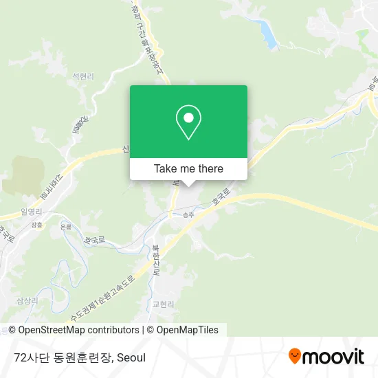 72사단 동원훈련장 map