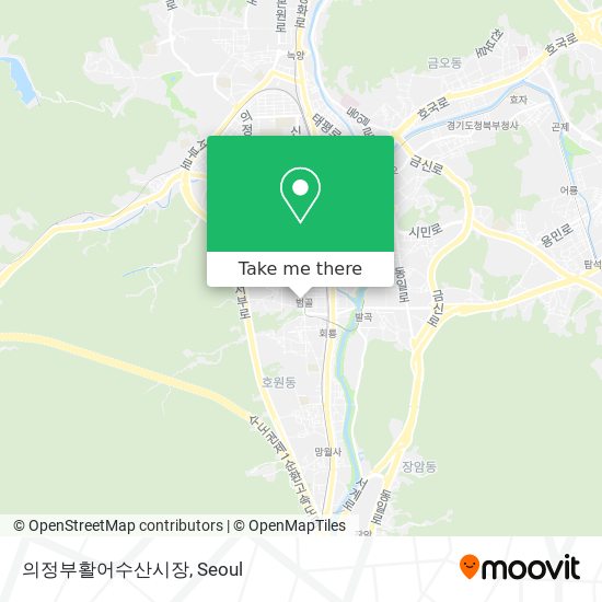 의정부활어수산시장 map