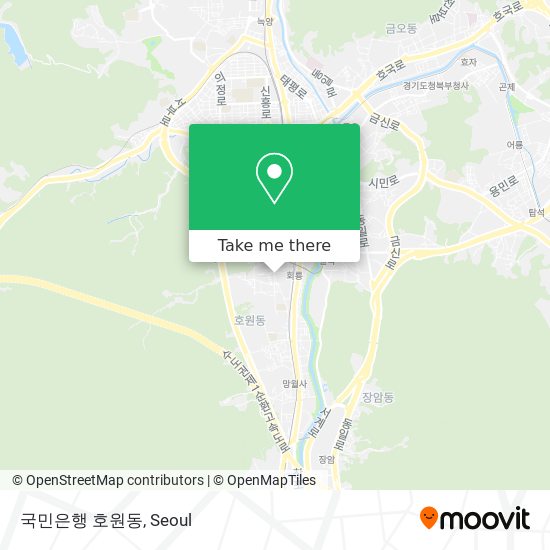 국민은행 호원동 map
