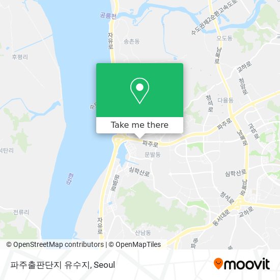 파주출판단지 유수지 map