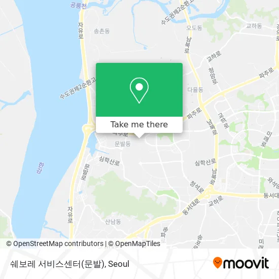 쉐보레 서비스센터(문발) map