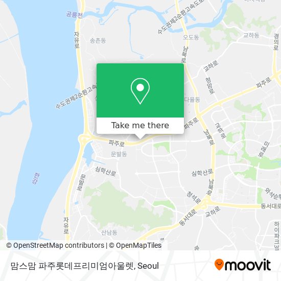 맘스맘 파주롯데프리미엄아울렛 map