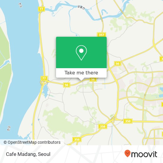 Cafe Madang map