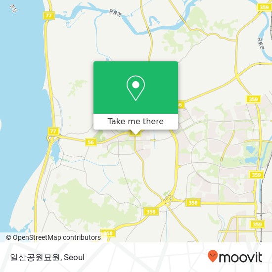 일산공원묘원 map