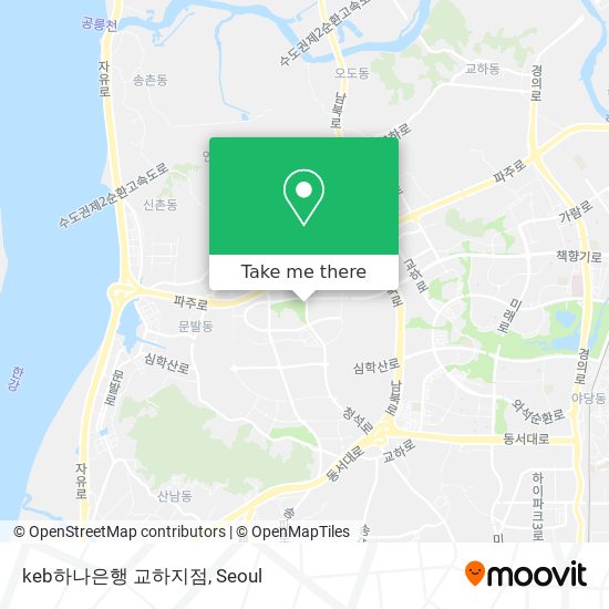 keb하나은행 교하지점 map