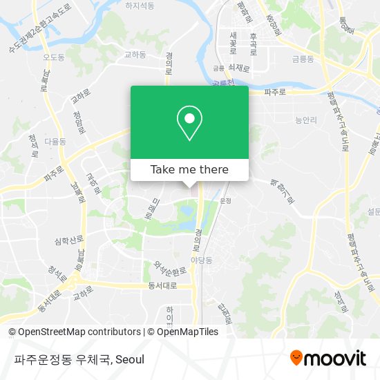 파주운정동 우체국 map