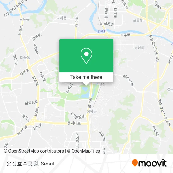 운정호수공원 map