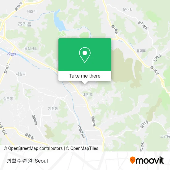 경찰수련원 map