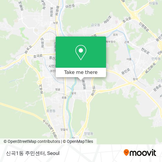 신곡1동 주민센터 map