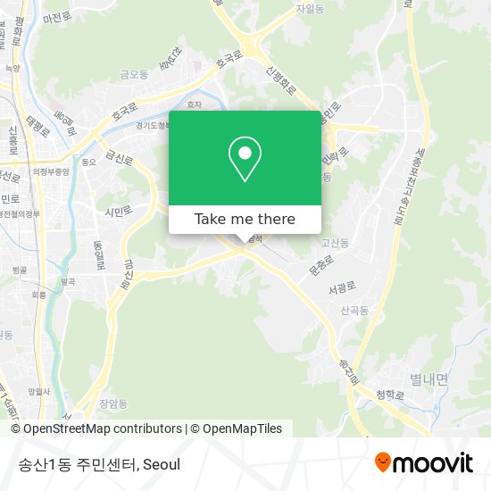 송산1동 주민센터 map