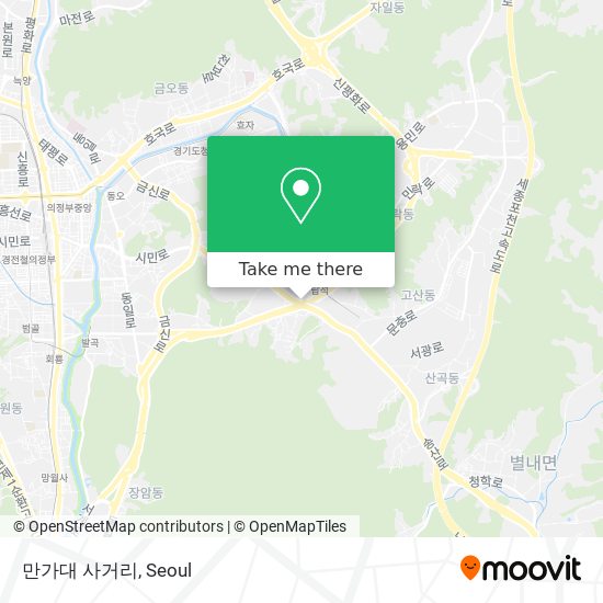 만가대 사거리 map