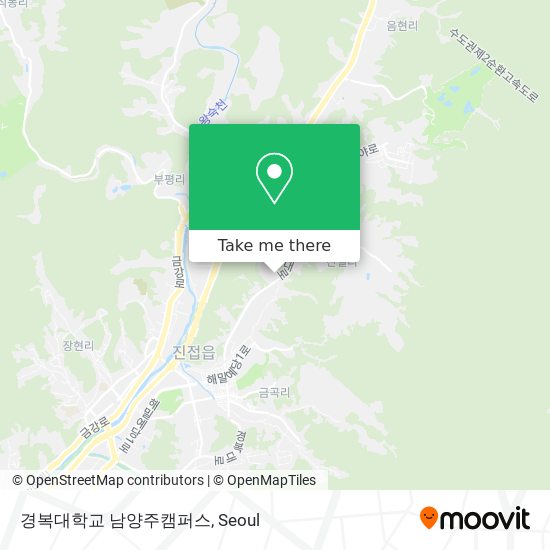 경복대학교 남양주캠퍼스 map