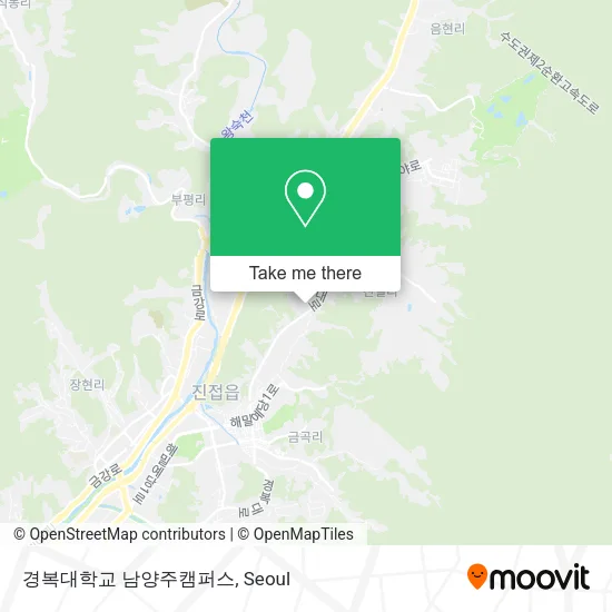 경복대학교 남양주캠퍼스 map