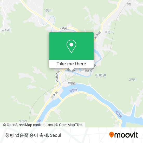 청평 얼음꽃 송어 축제 map