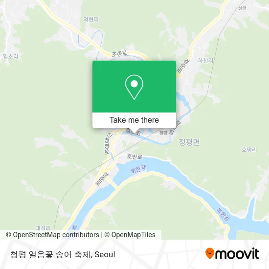 청평 얼음꽃 송어 축제 map