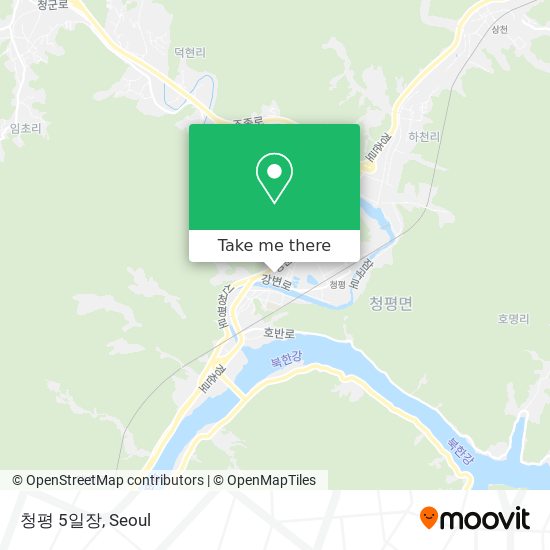 청평 5일장 map