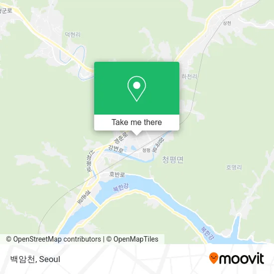 백암천 map