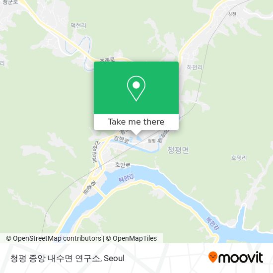 청평 중앙 내수면 연구소 map