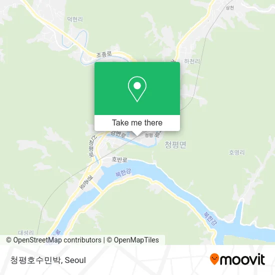 청평호수민박 map