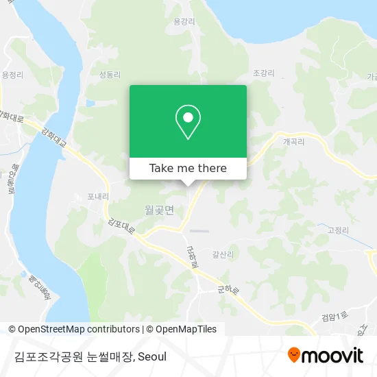 김포조각공원 눈썰매장 map