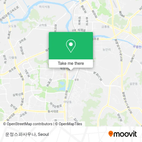 운정스파사우나 map