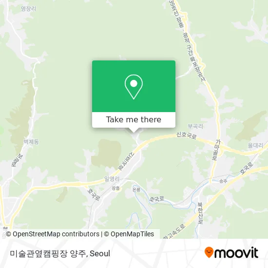 미술관옆캠핑장 양주 map