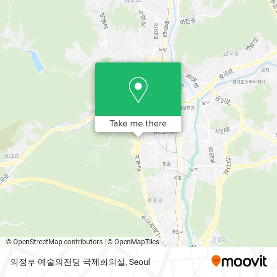 의정부 예술의전당 국제회의실 map